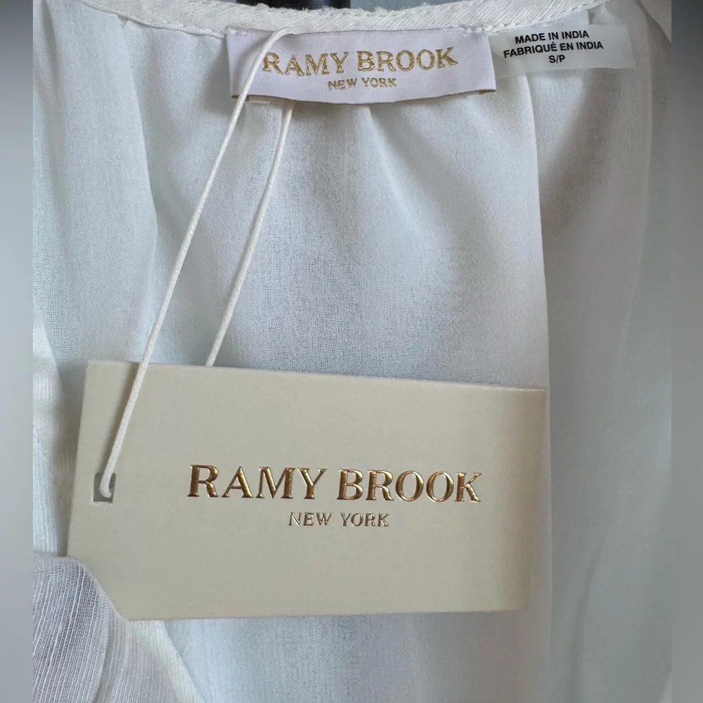Ramy Brook Harlow Dress (new with tags) in white color size Small
